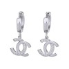 Cercei Efb tip Channel culoare argintie