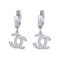 Cercei Efb tip Channel culoare argintie