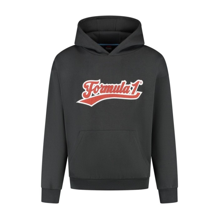 Formula 1 hanorac de bărbați cu glugă Heritage Graphic black F1 Team 2025 - XL