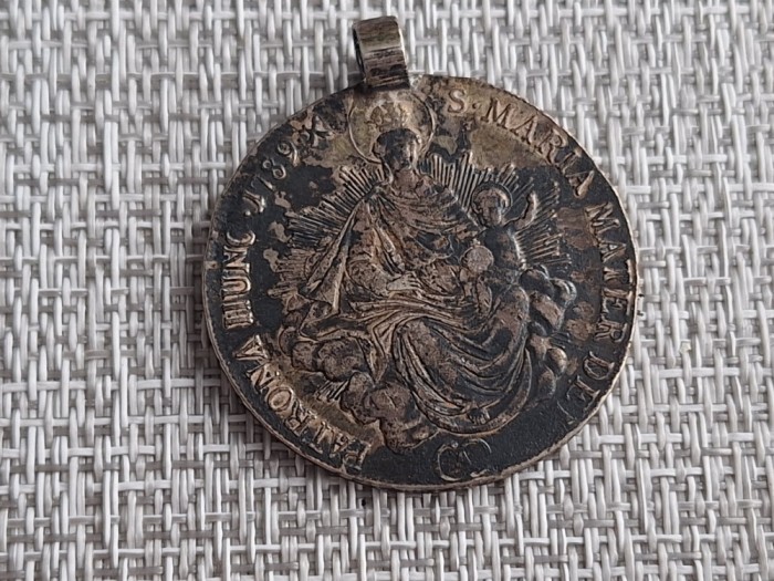 1/2 taler 1789 A, argint