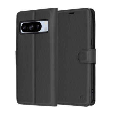 Husa pentru Google Pixel 8 Pro, Techsuit, Leather Folio, Neagra foto