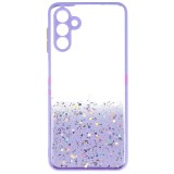 Husa Samsung Galaxy A13 5G, TPU Gradient Glitter, Lavender, Protectie Telefon