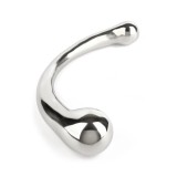 Dildouri anale - Mr. Steel Curbura Dildo pentru Punctul G din Otel Inoxidabil cu Doua Capete Senzatie de Greutate Stimulare Profunda si Precisa