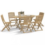 vidaXL Set mobilier de grădină, 7 piese, lemn masiv de acacia 3214240