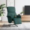 vidaXL Fotoliu masaj rabatabil cu suport picioare verde &icirc;nchis textil 356673