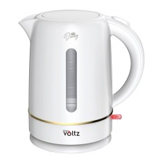 Fierbator electric Oliver Voltz Daisy, 1700 ml, 2200 W, filtru NYLON, oprire automata, Baza rotativa, Alb