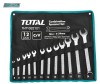 Set 12 chei combinate TOTAL Industrial - 6-24mm