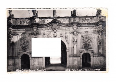 CP Alba Iulia - Cetatea, Poarta II, circulata, 1942, dantelata, stare excelenta foto