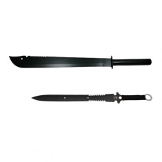 Set doua sabii de vanatoare, IdeallStore&amp;reg;, Ninja Blade, 83 cm, negru, teaca inclusa foto