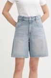 G-Star pantaloni scurți jeans uni, high waist, D26582-D943