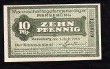 F. RARR : GERMANIA = LAGERGELD MERSEBURG - 10 PFENNIG 1918 - UNC / CEA DIN SCAN