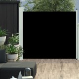 VidaXL Copertină laterală retractabilă de terasă, negru, 100x300 cm