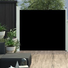 vidaXL Copertină laterală retractabilă de terasă, negru, 100x300 cm