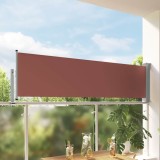vidaXL Copertină laterală retractabilă de terasă, maro, 80 x 300 cm 48361