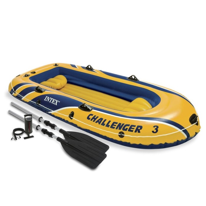 Barca gonflabila Challenger 3 Intex, 295 x 137 x 43 cm, 3 persoane Barca gonflabila Challenger 3 Intex, 295 x 137 x 43 cm, 3 persoane