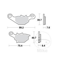 MBS Bremsklotz Standard TRW, Alternative: 7379431, Cod Produs: 7873268MA
