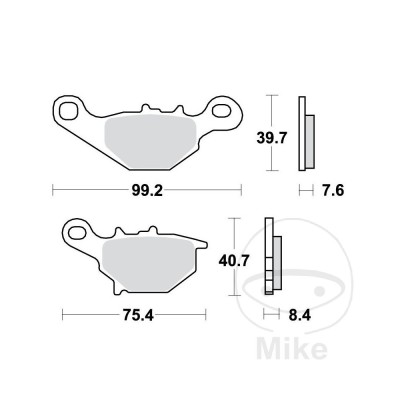 MBS Bremsklotz Standard TRW, Alternative: 7379431, Cod Produs: 7873268MA foto