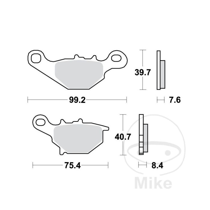 MBS Bremsklotz Standard TRW, Alternative: 7379431, Cod Produs: 7873268MA