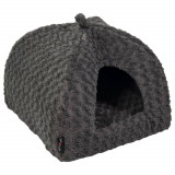 Jack and Vanilla Iglu pentru animale Softy S rosette gri 50x50x50 cm GartenMobel Dekor, vidaXL