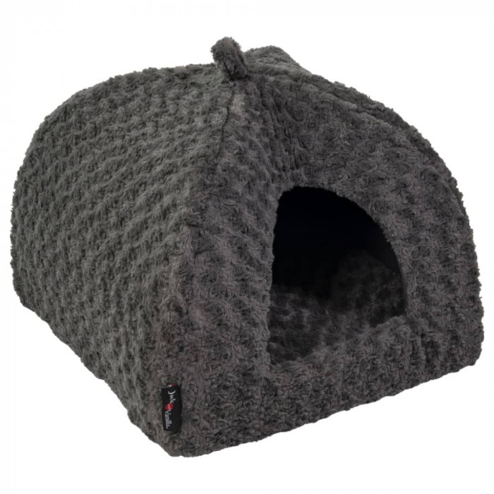 Jack and Vanilla Iglu pentru animale Softy S rosette gri 50x50x50 cm GartenMobel Dekor