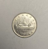 Canada 1 Dollar 1937 Piesa Frumoasa de Colectie