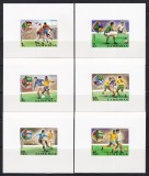 Liberia 1974 - Campionatul Mondial de Fotbal - Germania, 8 Colite DE LUX NDT, 4 POZE, MNH