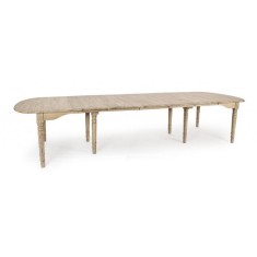 Masa extensibila lemn natur Bedford 153/382 cm x 120 cm x 78 h