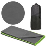 Prosop de plaja cu uscare de rapida, husa de transport, 90x180cm, gri Household NewTrend, Oem