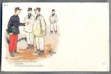 AX 70 CP VECHE INTERBELICA -UMORISTICA MILITARA -VERIFICA OCUPATIA SOLDATILOR