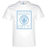 Manchester City tricou de bărbați Square white - XL