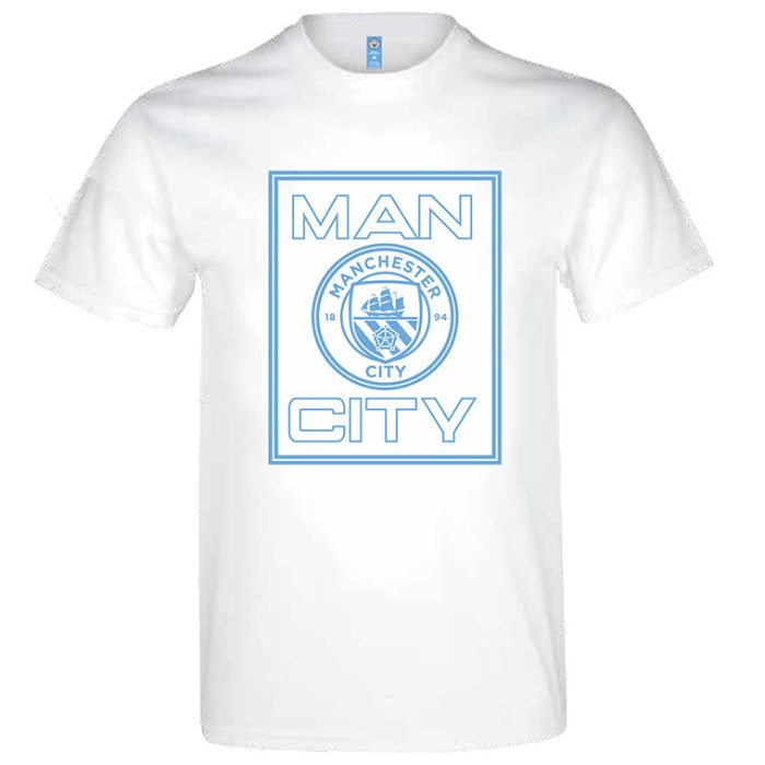 Manchester City tricou de bărbați Square white - L