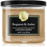 Village Candle Gentlemen&#039;s Collection Bergamot &amp; Amber lum&acirc;nare parfumată 369 g