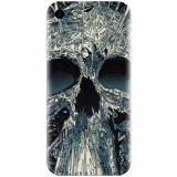 Husa silicon pentru Apple Iphone 5 / 5S / SE, Abstract Skull Artwork Illustration