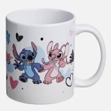 Cana Ceramică Disney Stitch &amp; Angel, 330ml, CMCLASS