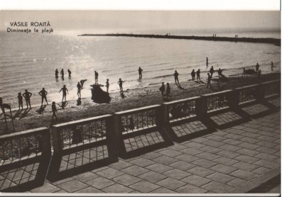 CPIB 15695 CARTE POSTALA - VASILE ROAITA (EFORIE) - DIMINEATA LA PLAJA, RPR foto