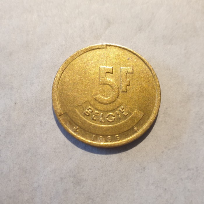 Belgia 5 franci 1985