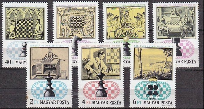 C5569 - Ungaria 1974 --Sah 7v.,nestampilat MNH