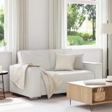 Canapea Loveseat vidaXL Alb 120 cm Piele sintetică