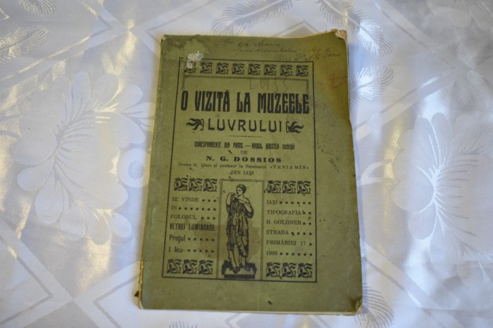 N. G. Dossios - O vizita la muzeele Luvrului (Iasi, 1908)