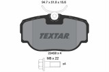 Set placute frana TEXTAR 2345801