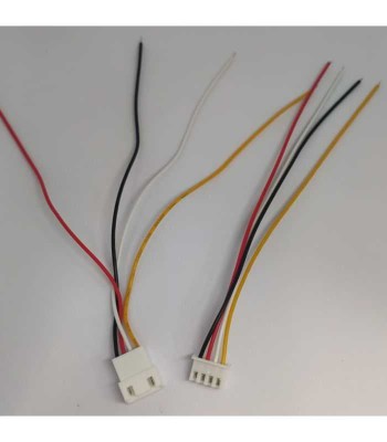 Cablu cu conectori 4pini pas 2.54 mm mama si tata cu fire set 2buc foto