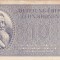 GERMANIA Theresienstadt 10 Kronen 1943 WWII Cehoslovacia Bohemia and Moravia