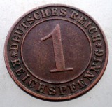 2.708 GERMANIA WEIMAR 1 REICHSPFENNIG 1935 D, Europa, Bronz