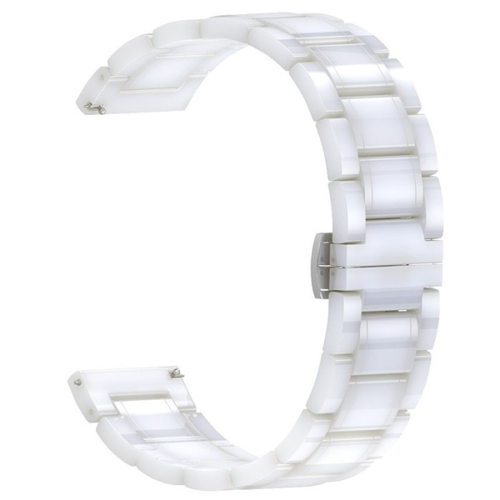 Curea ceramica, compatibila Casio MDV106, telescoape Quick Release, 22mm, Alb