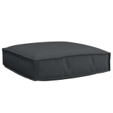 Perna pentru palet pentru șezut Negru 60x60x12 cm din țesătură Oxford