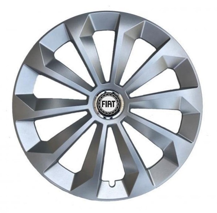Set 4 Capace Roti, potrivite jantelor de R15, pentru Fiat, model fame cromat