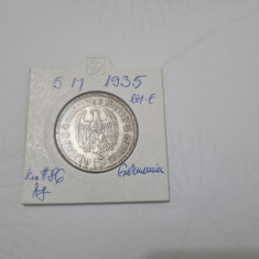 moneda germania nazista 5m 1935 hindenburg
