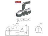 Cumpara ieftin Cupla remorca rotunda Cod:1300D