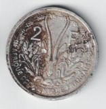 Moneda 2 francs 1948 - Africa Occidentala Franceza, Aluminiu