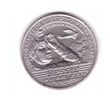 Moneda SUA 25 centi/quarter dollar 2023 D, Bessie Coleman, cu luciu